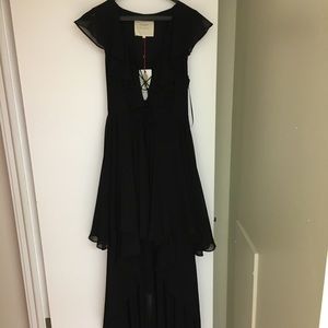 Free People Black Goddess Dress - Medium